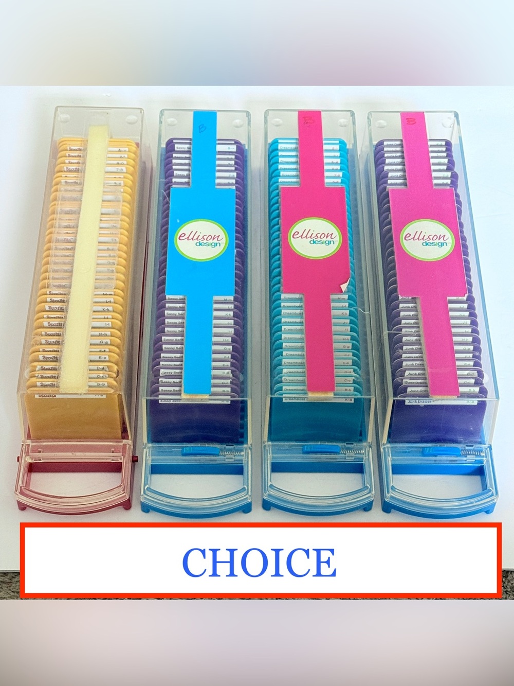 Sizzix Sizzlits Alphabet Die Sets in Storage Cases CHOICE - Sold Individually